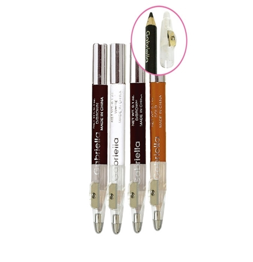 JUMBO EYE & LIP PENCIL W/SHARPENER WATERPROOF, ULTRA LONG LASTING 12PCS
