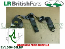 GENUINE LAND ROVER SEAT BELT 2ND ROW SEATS  DISCOVERY II  OEM EVL000450LNF USED