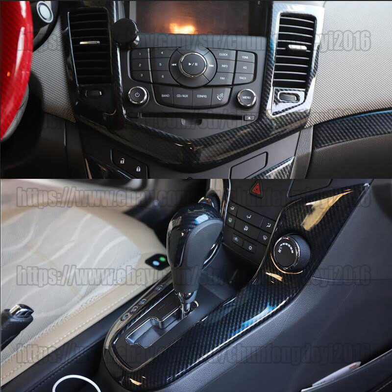 28-Piece Carbon Fiber Interior Trim Wrap Kit For Chevrolet Cruze 2009-2015