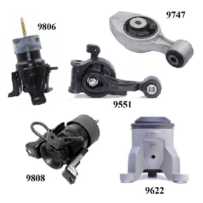 5PCS Motor & Strut Mount FIT 2013 INFINITI JX35 3.5L 2WD (FROM 01