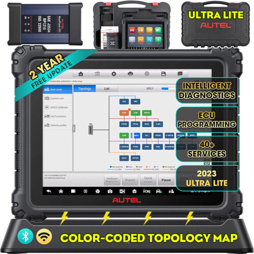 2024 Autel MaxiSYS Ultra Lite MS919 MS909 Profi OBD2 J2534 ECU Key Programmier - Afbeelding 1 van 12