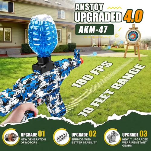 Elektrische AK-47 Gel Ball Blaster, 10000+1000 Gel, 7,4 V Batterie - Bild 2 von 36
