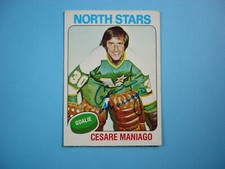 1975/76 O-PEE-CHEE HOCKEY CARD #261 CESARE MANIAGO EX+ EX/NM AUTO AUTOGRAPH OPC