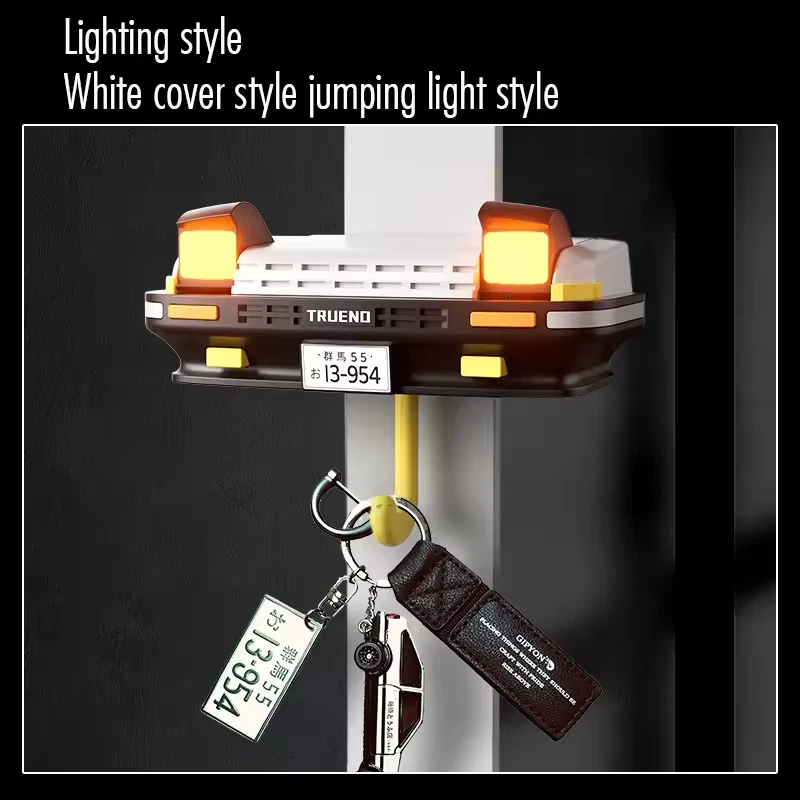 Llavero de montaje en pared vintage con soporte abierto para faros de coche Foto 3 de 4