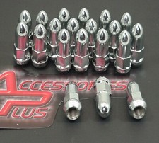 32 Pc Dodge Ram 2500 Chrome Bullet Aftermarket Lug Nuts Part Ap-1410