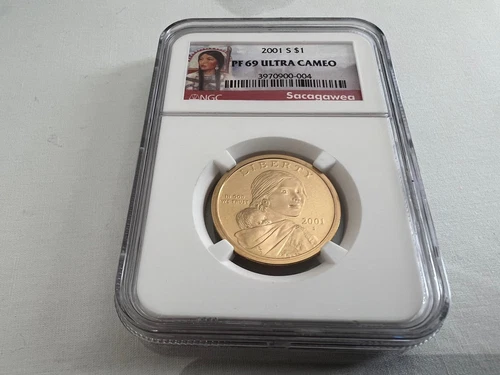 2001-S SACAGAW DOLLAR NGC PF69 ULTRA CAMEO