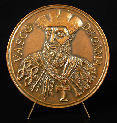 Vasco Da Gama Medaille Navigator Kap Der Guten Hoffnung Entdecker 81 MM Medaille