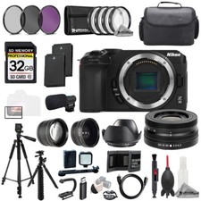Nikon Z30  Z DX 16-50mm f/3.5-6.3 VR Lens  Mic 32GB 9 PC Filtr-MEGA Kit