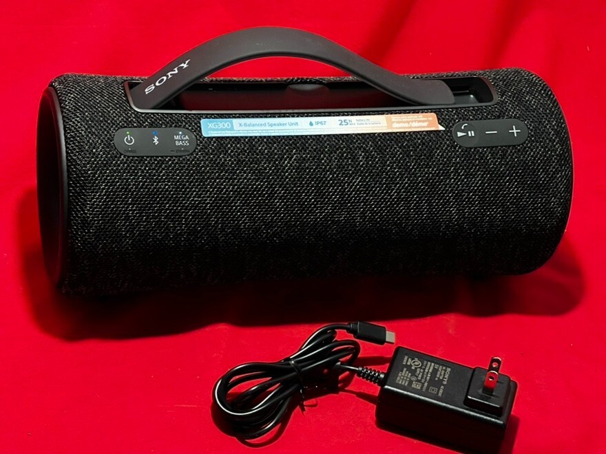 Sony SRS-XG300 Portable Bluetooth Party Speaker w/AC Wall Charger