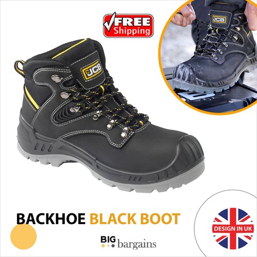 MENS JCB LEATHER WATERPROOF HEAVY DUTY 
