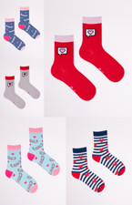 5 Pack Woman Cotton Rich Ladies Socks Novelty Design