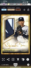 2021 Topps Bunt Mariano Rivera Golden Greats Signature Relic Gold Label Digital