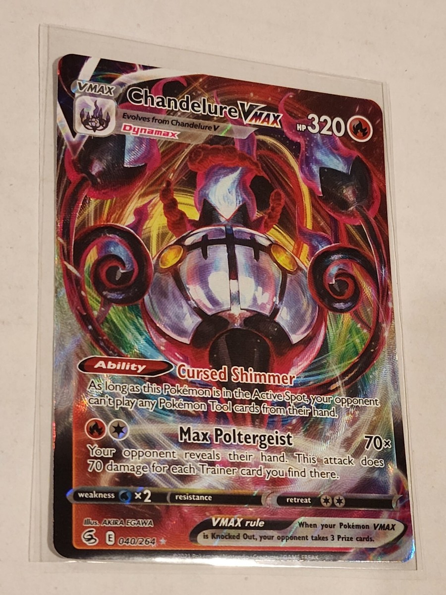 シャンデラ マスボミラー PSA10 CHANDELURE Pokemon Japanese Sword & Shield Fusion Arts 015 Full Art