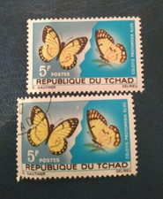  TIMBRE TCHAD  FAUNE COLOTIS PROTOMEDIA KLUG - 1 NEUF - 1 OBLITERE