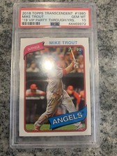 2018 Topps Transcendent Mike Trout (1980) - PSA 10