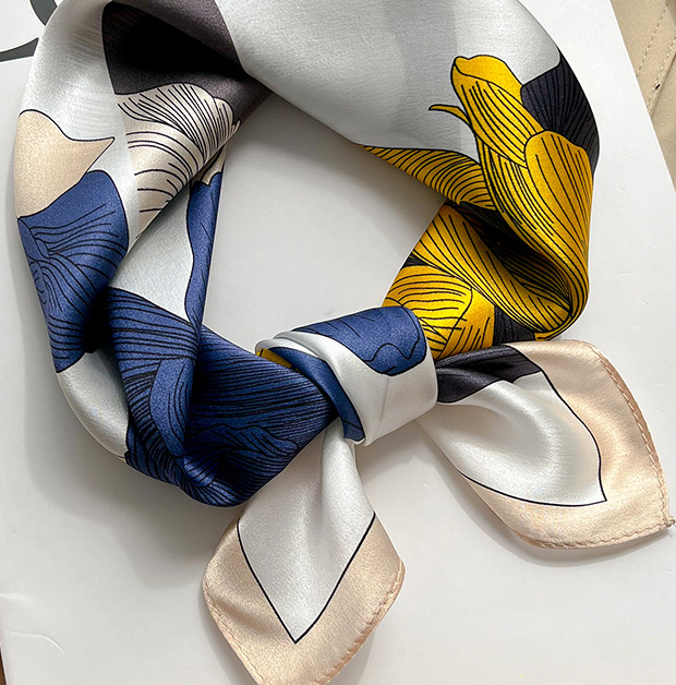 100% Mulberry Silk Scarf Women's Square 53X53CM fashion Printed shawl Scarf new