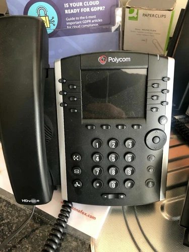 Polycom VVX411 Business VoIP Phone with Power Supply - 6 Months Warranty - POE