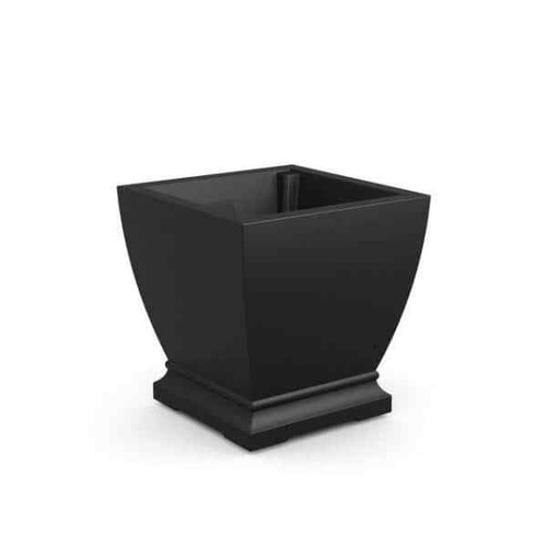 Acadia 20 in. Square Self-Watering Black Polyethylene Planter - Picture 5 of 5