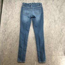Refuge Jeans Womens Size 4 Destroyed Ripped Knee Skinny Leg Mid Rise Denim