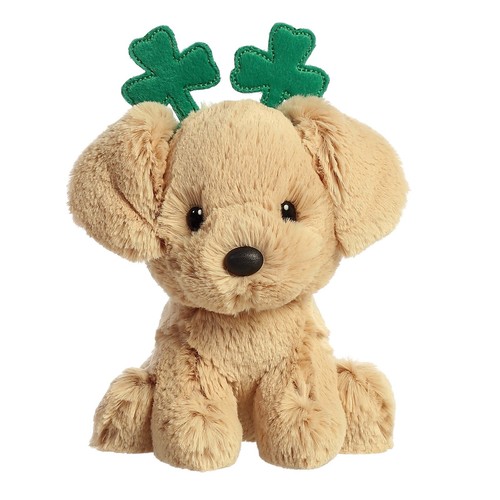 Aurora - Día de San Patricio - 6" Trébol Laboratorio Dorado Caprichoso Peluche - Imagen 2 de 4