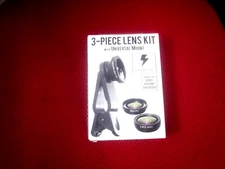 Camera Lens Kit 3 Piece Set iPhone-iPad-Android With Universal mount