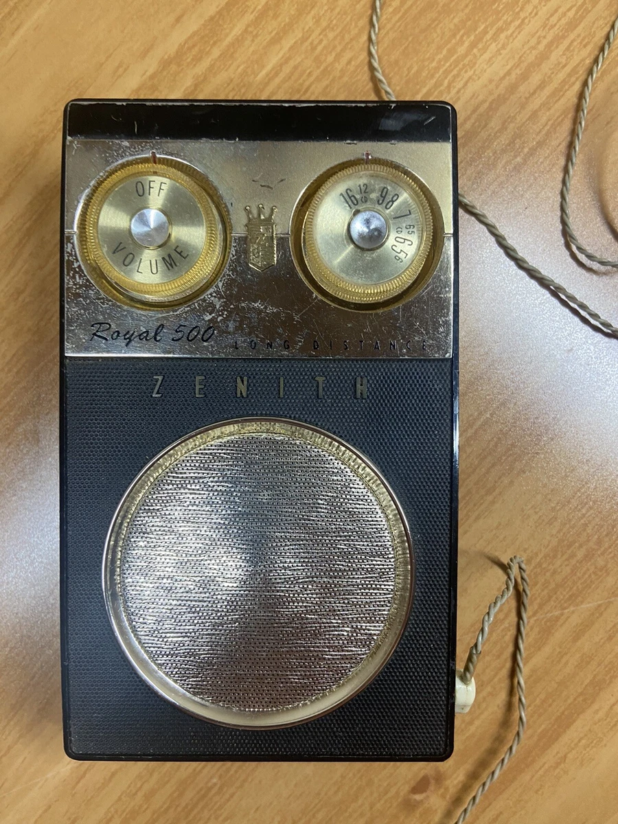 おしゃれ アメリカのトランジスタラジオZENITH ROYAL 500 H