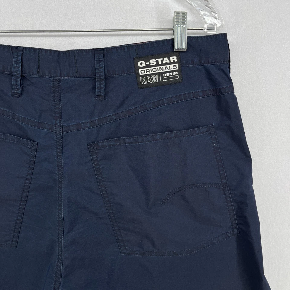 Pantalones Cortos G-STAR RAW Mujer 30 Lintell 5" Bermudas Caminar Mezcla de Algodón Azul Foto 4 de 4