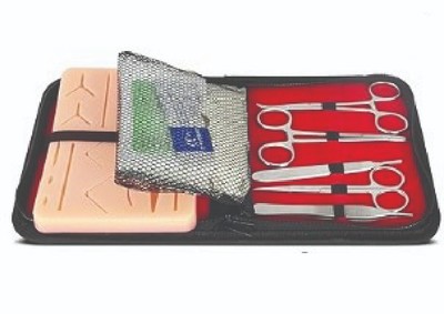 Suture Practice Kit for Students, Silicone Pad Surgery Wounds Closure Suturin...