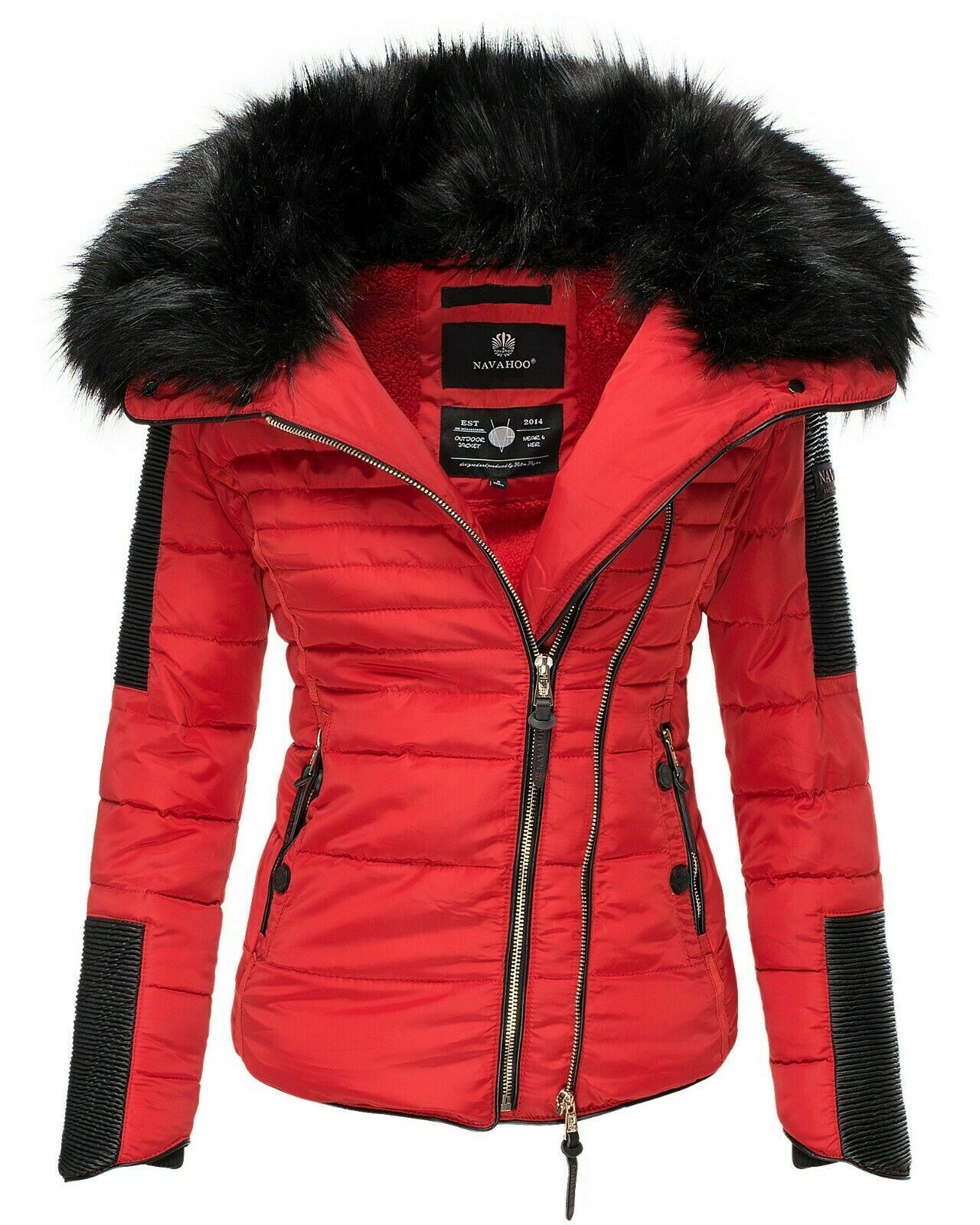 Navahoo Women's Winter Jacket Parka Quilted Jacket FVSH Warm Lined ...