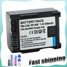 1x Battery for Canon BP-808 FS200 FS300 FS400 HF G10 HF G20 VIXIA HF M30
