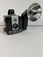 Vintage Kodak Brownie Hawkeye Box Camera 620 Film Midget Flash AS IS Made In USA