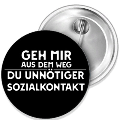 Out of the way unnecessary SK button badge pin various Sizes Car Magnet Patch