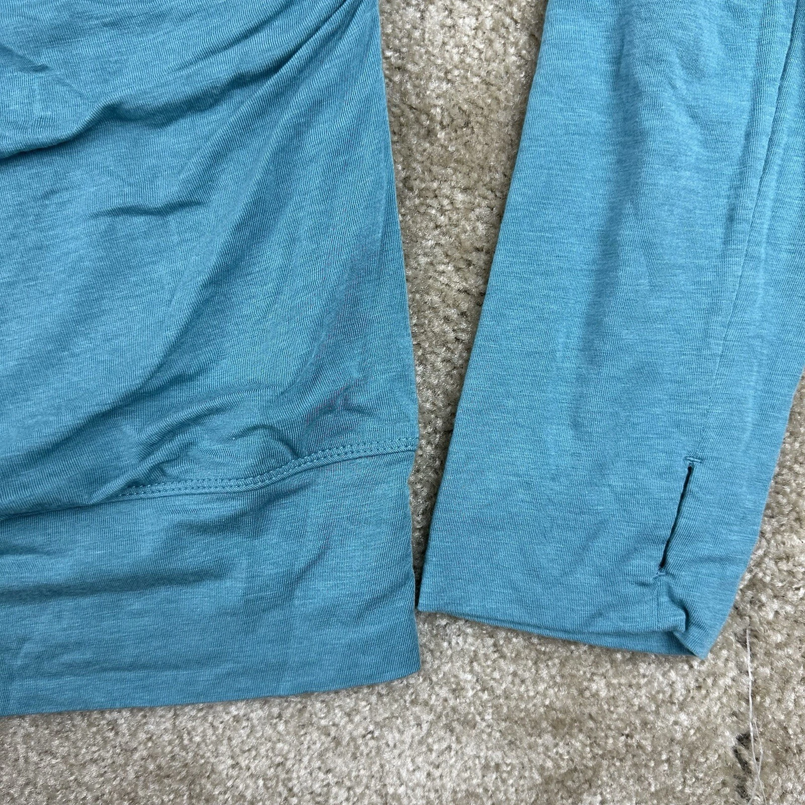 prana foundation peek a boo open back long sleeve shirt