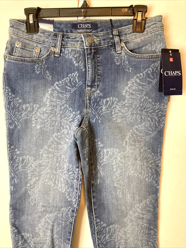 Chaps Women's Capri Pants Madden Mid Rise Slim Leg Fitted Slimming New Size: 4