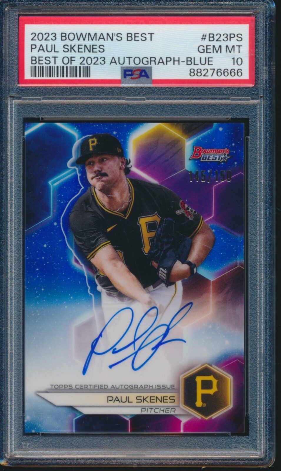 paul skenes rare rookie card 2024 Paul Skenes Topps Standouts Rookie RPA RC Rare – Next Gen Cards LLC main image 0