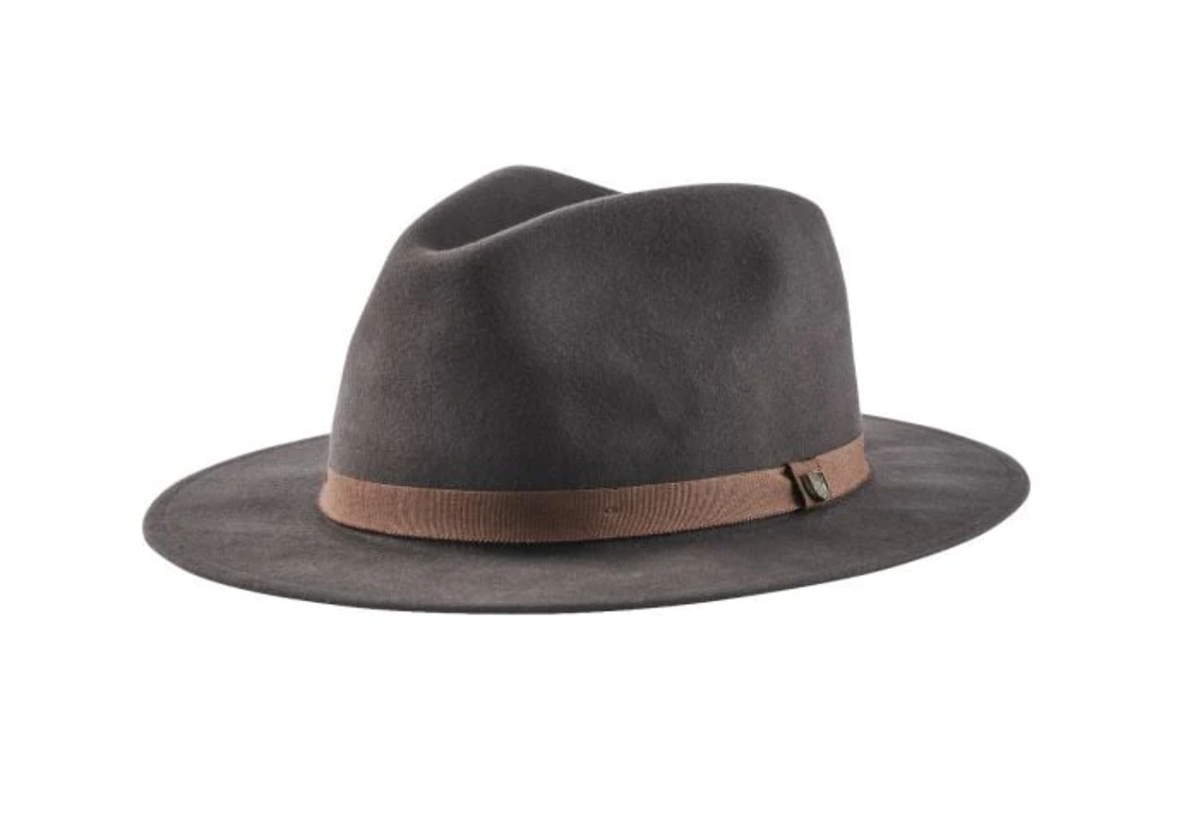 Brixton Messer Packable Fedora - Washed Black/Light Brown | eBay