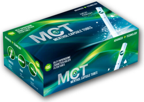 MCT Menthol Hülsen 500 Filterhülsen Click Aroma Zigarettenhülsen Stopfmaschine - Bild 1 von 1