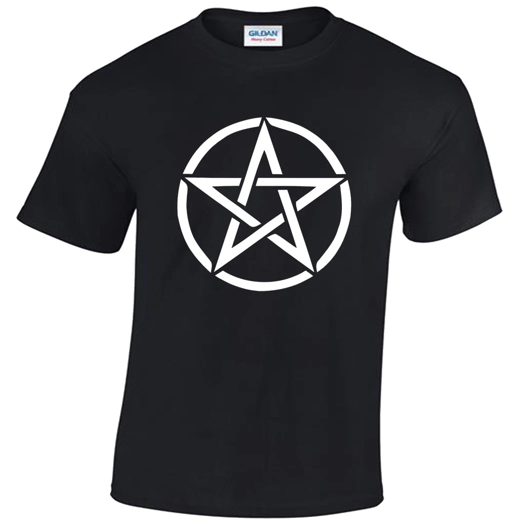 Pentagram T Shirt Mens S 5XL goth rock punk metal gothic biker