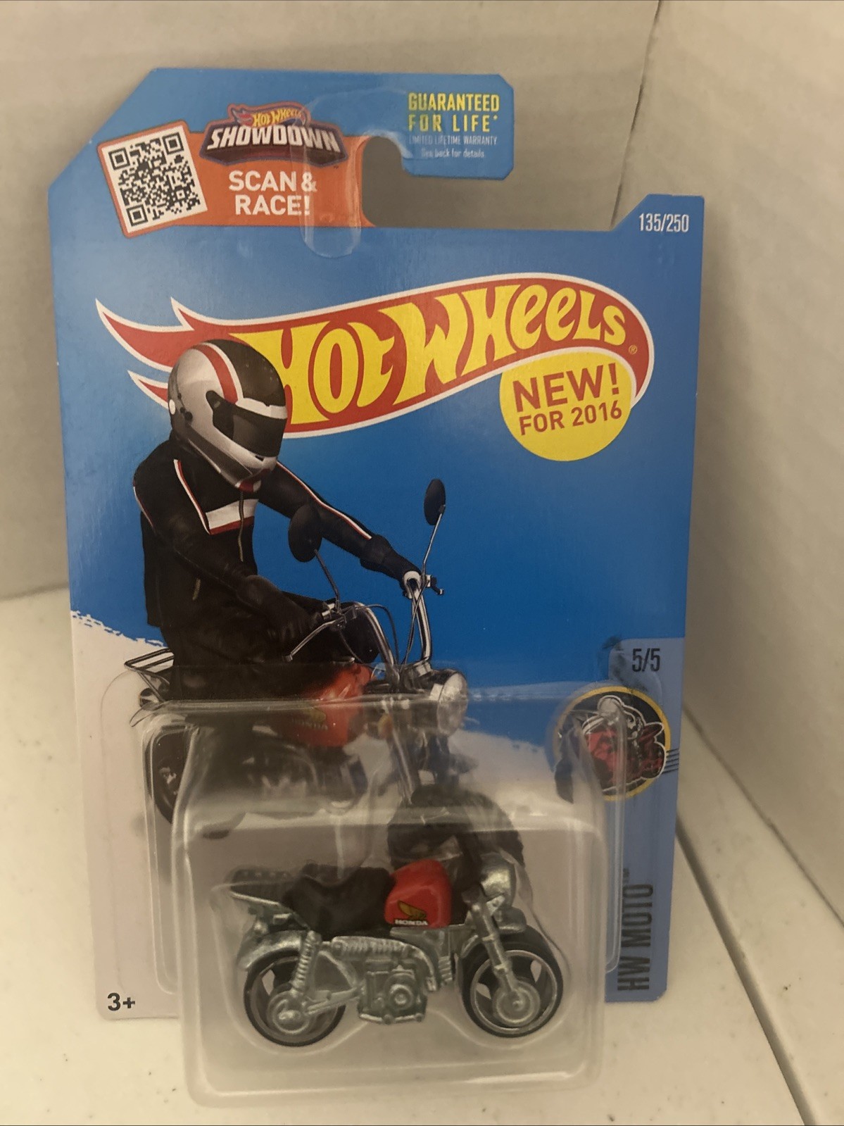 Hot Wheels 2016 HW Moto #5/5 Honda Monkey Z50 #135/250