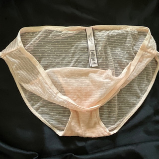 Vintage Pantie Victoria's Secret Sheer Pink Bikini Panty Size Large