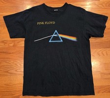 Pink Floyd Dark Side of the Moon Shirt 1996 L Double Sided Black Roger Waters