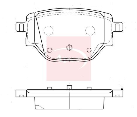 Brake Pad Set For Disc Brake Rear Fits Opel Peugeot Vauxhall APEC PAD2337