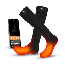 SNOW DEER Heated Socks for Men Women App Control Rechargeable Electric Batter...