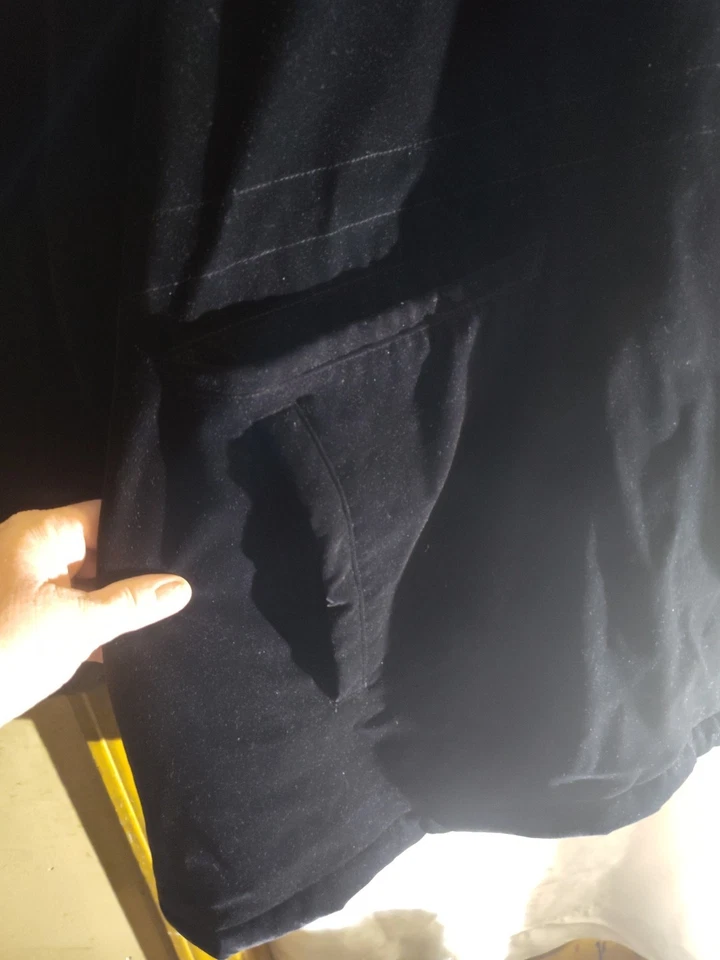 Gallery 女式长袖领冬季外套黑色人造毛皮尺寸 3x — 第 3/4 张图片