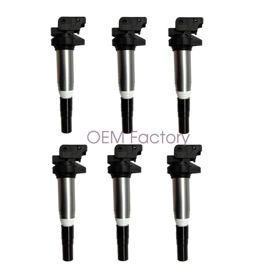 6 x OEM Delphi Ignition Coils for BMW 135i 328i 528i 535xi 740i X3 X5 X6 Z4 3.0T Foto 4 de 4