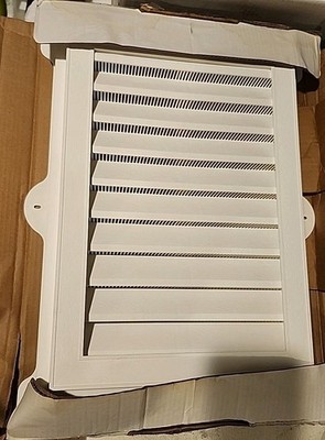 Duraflo 62 6075-00 15'' x 21'' Rectangular Gable Vent With Deep Wood Grain Finish