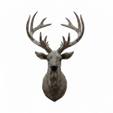3D Hirschkopf Realistisches Tiermotiv 3D-Hirschwandh&auml;nger f&uuml;r Wohnzimmer, Flur
