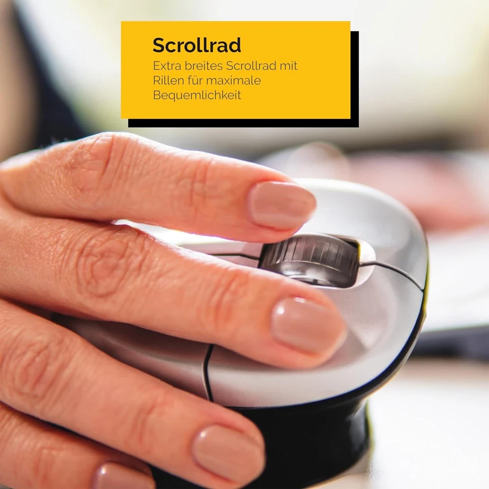 Bakker Elkhuizen BNEGMW GRIP Vertical mouse GripMouse 3 keys/scroll wheel/wirele - Image 3 of 4