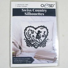 OESD Embroidery Design Swiss Country Silhouettes No. 12804 8 Designs NEW