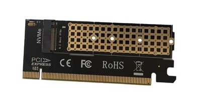PCIe Adapter for M.2 NVMe Mkey, PCI-e 4.0 X4 Card Supports NGFF M2 M-Key SSD
